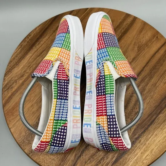 Vans Pride Shoes Mens Size 10 Classic Slip On Pride Skate Sneakers 507698