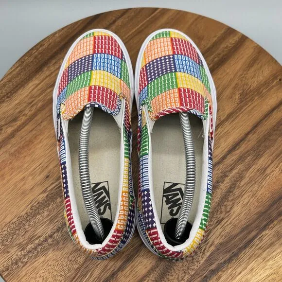 Vans Pride Shoes Mens Size 10 Classic Slip On Pride Skate Sneakers 507698