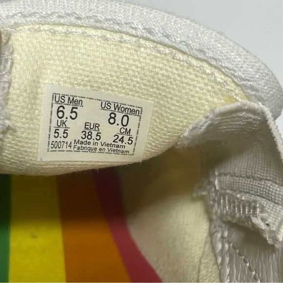 Vans Rainbow Classic Slip On Sneaker Size Women’s 8 Men’s 6.5