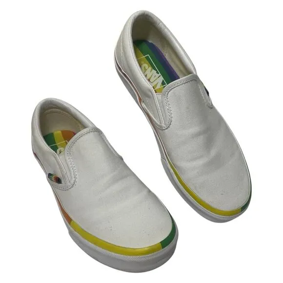 Vans Rainbow Classic Slip On Sneaker Size Women’s 8 Men’s 6.5