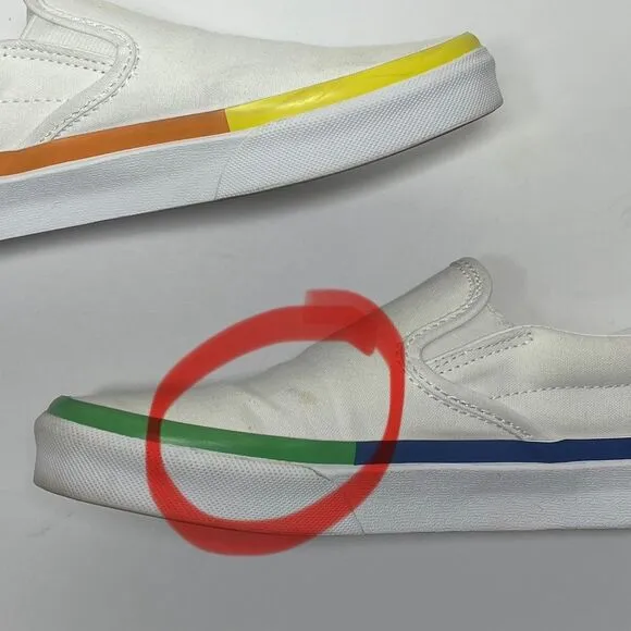 Vans Rainbow Classic Slip On Sneaker Size Women’s 8 Men’s 6.5