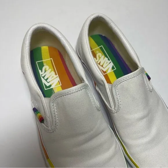 Vans Rainbow Classic Slip On Sneaker Size Women’s 8 Men’s 6.5