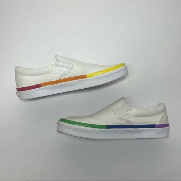 Vans Rainbow Classic Slip On Sneaker Size Women’s 8 Men’s 6.5