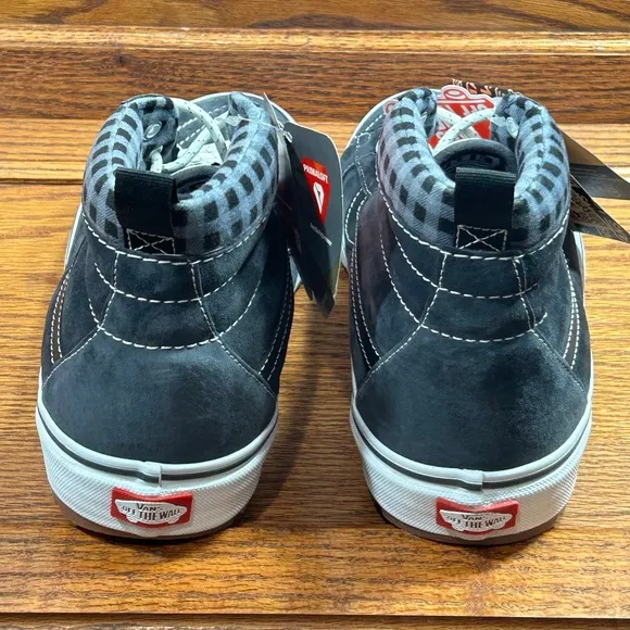 Vans Sk8 Hi Mte 1 Plaid Grey White Boots