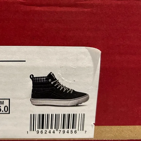 Vans Sk8 Hi Mte 1 Plaid Grey White Boots