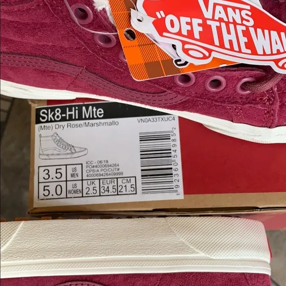 VANS SK8-Hi Mte Dry Rose/Marshmallow WMNS