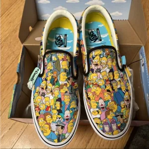 Vans The Simpsons comfy cush limited edition Slip-On Shoes men’s  7.5 women’s 9