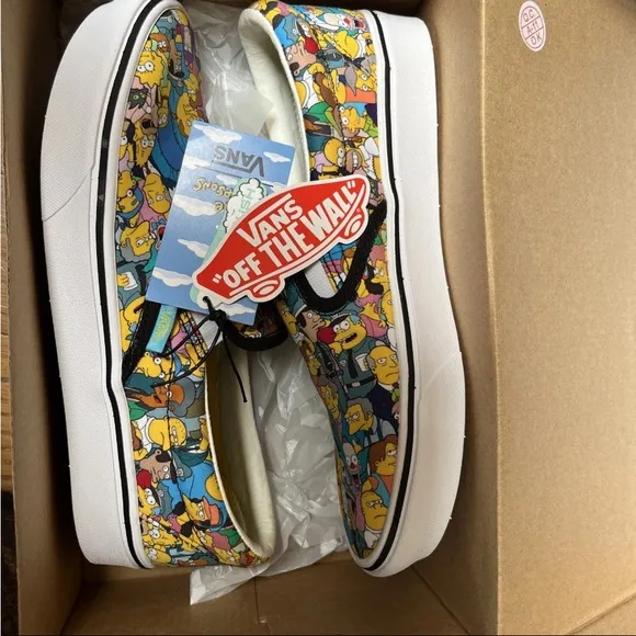 Vans The Simpsons comfy cush limited edition Slip-On Shoes men’s  7.5 women’s 9