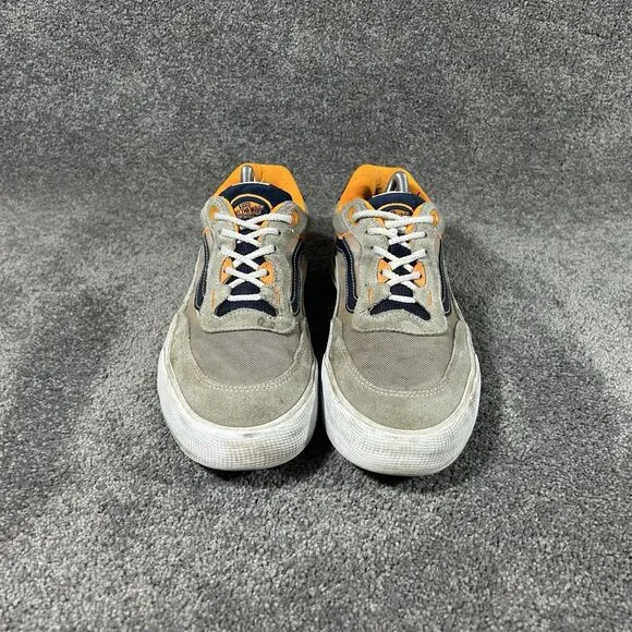 Vans Wayvee Outdoor Skateboard PopCush WaffleCup Shoes Smoke Navy Orange Mens 10