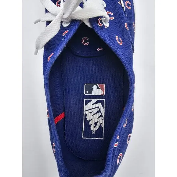 Vans x MLB Off the Wall Authentic Chicago Cubs Men's Size 13 Blue Sneakers