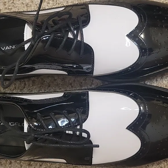 Venice” Black and White Vangelo Tuxedo Shoes