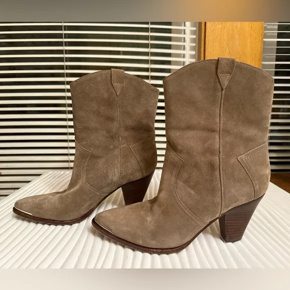 Veronica beard Cody Suede Western Bootie size 6.5 women