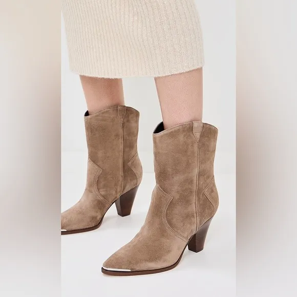 Veronica beard Cody Suede Western Bootie size 6.5 women