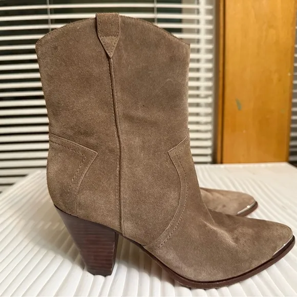 Veronica beard Cody Suede Western Bootie size 6.5 women
