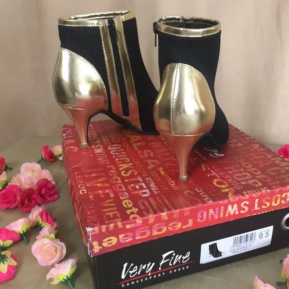 Very Fine Stiletto Dance Booties Sz 9.5
