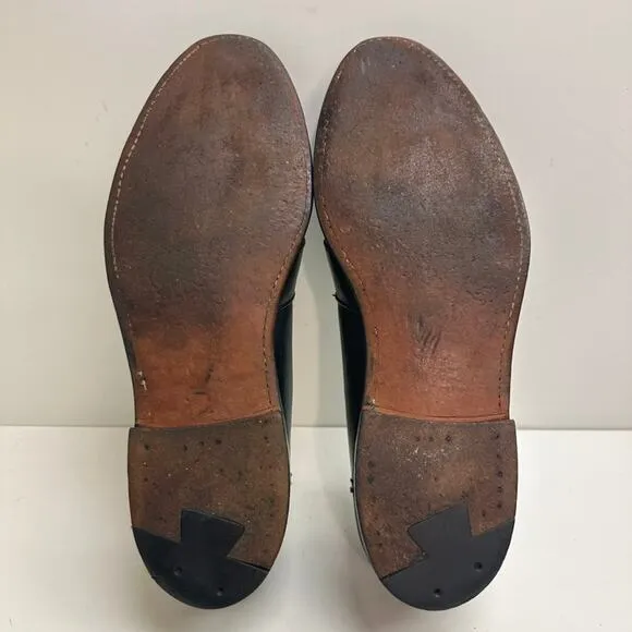 VERY GOOD Alden 681 Black Calf Full Strap Slip-On Penny Loafer 10.5 Narrow AA/B