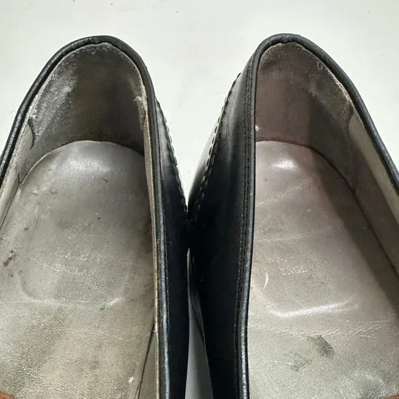 VERY GOOD Alden 681 Black Calf Full Strap Slip-On Penny Loafer 10.5 Narrow AA/B