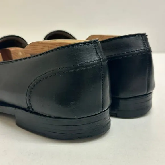 VERY GOOD Alden 681 Black Calf Full Strap Slip-On Penny Loafer 10.5 Narrow AA/B
