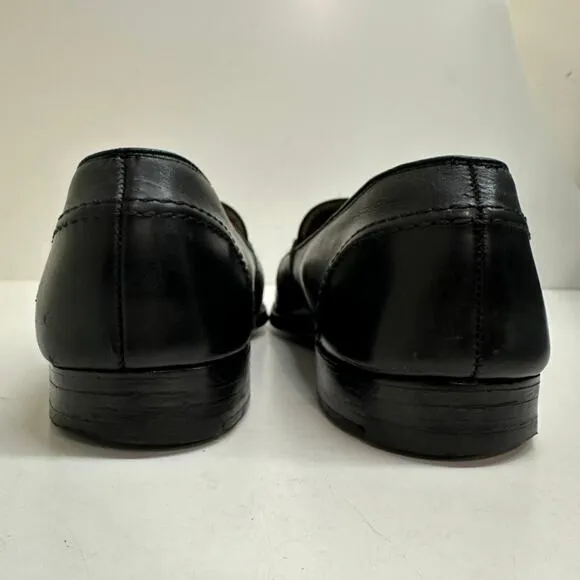 VERY GOOD Alden 681 Black Calf Full Strap Slip-On Penny Loafer 10.5 Narrow AA/B