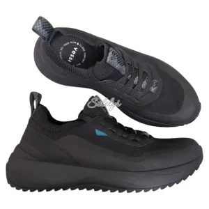Vessi Stormburst Black Low Top Black Waterproof Dyma-Tex Knit Sneaker Womens 9
