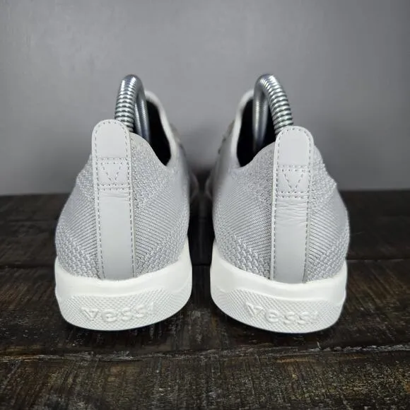 Vessi Weekend Sneaker Kids Size J4 Waterproof Shoes Sneakers Grey White