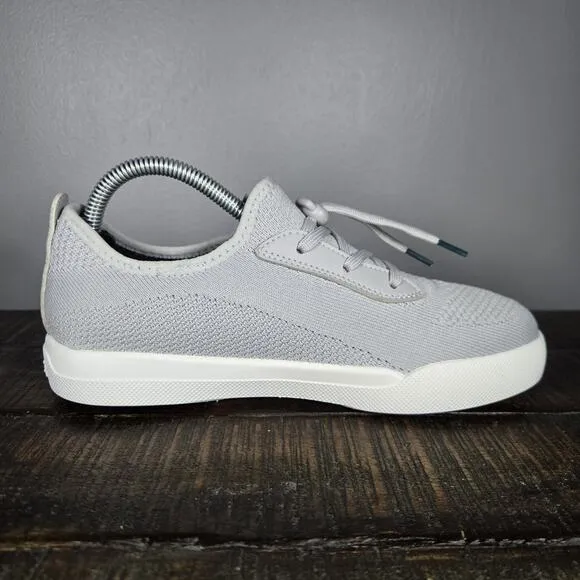 Vessi Weekend Sneaker Kids Size J4 Waterproof Shoes Sneakers Grey White