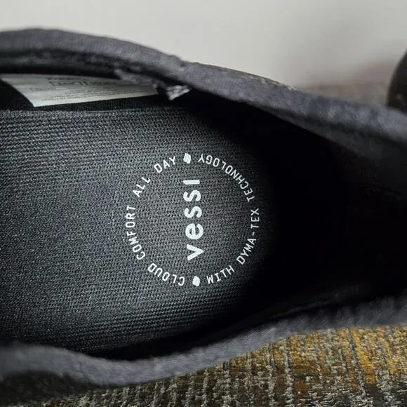 Vessi Weekend Sneaker Womens Size 9 Waterproof Shoes Sneakers Black Black