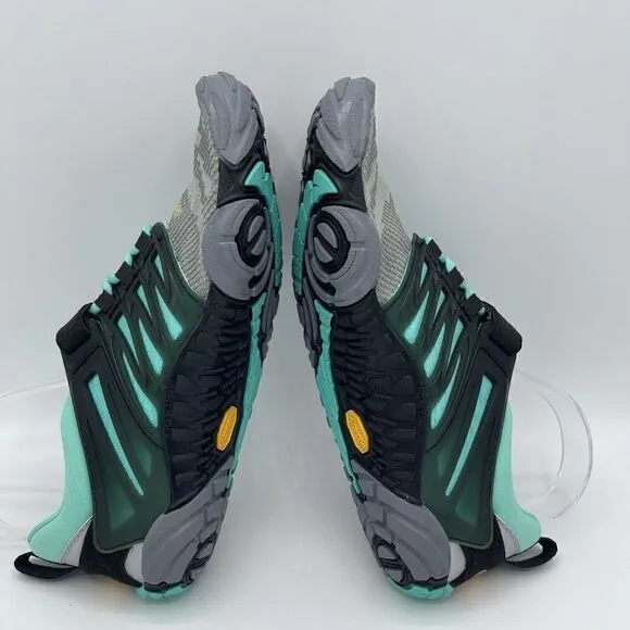 Vibram Five Fingers V-Train Cross Trainer Grey/Black/Aqua 18W6601 Wmn Size 7.5-8