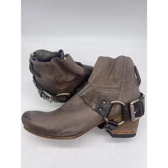 Vic Matie Madagascar Brown Women Ankle Boots Size 38 (7.5)
