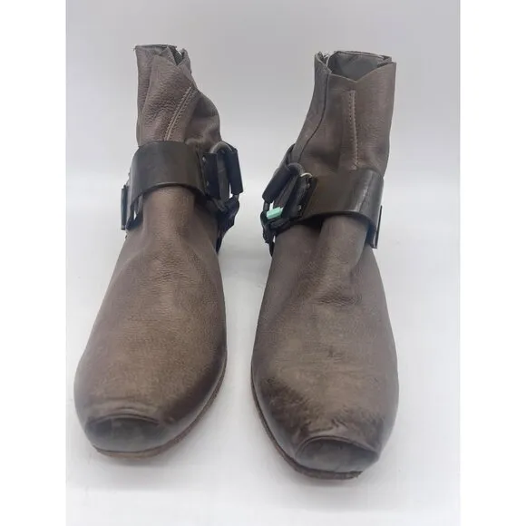 Vic Matie Madagascar Brown Women Ankle Boots Size 38 (7.5)