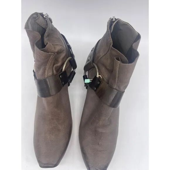 Vic Matie Madagascar Brown Women Ankle Boots Size 38 (7.5)
