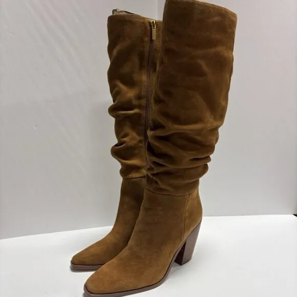 Vince Camuto Women’s Aprine Brown Slouch Boot, Size 6.5 M