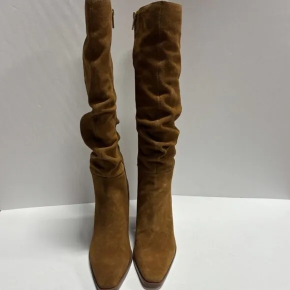Vince Camuto Women’s Aprine Brown Slouch Boot, Size 6.5 M