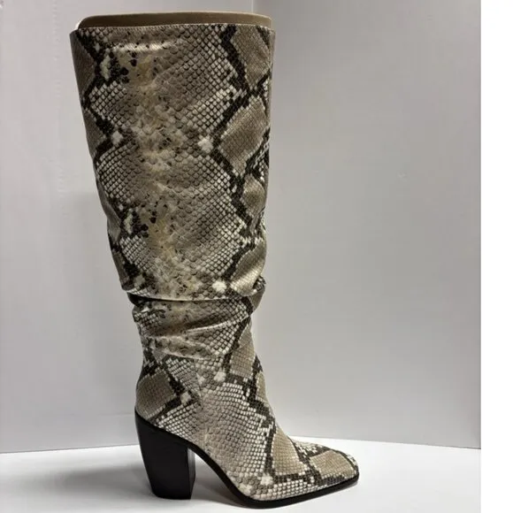 Vince Camuto Women’s Aprine Snake Print Boots, Size 10 M