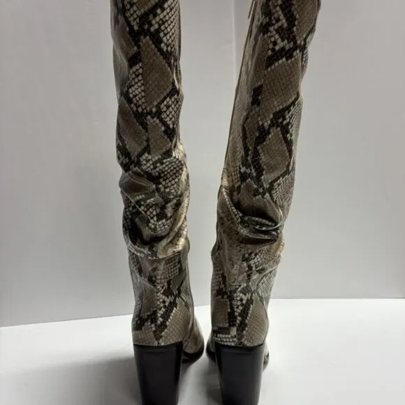 Vince Camuto Women’s Aprine Snake Print Boots, Size 10 M