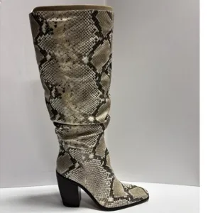 Vince Camuto Women’s Aprine Snake Print Boots, Size 10 M