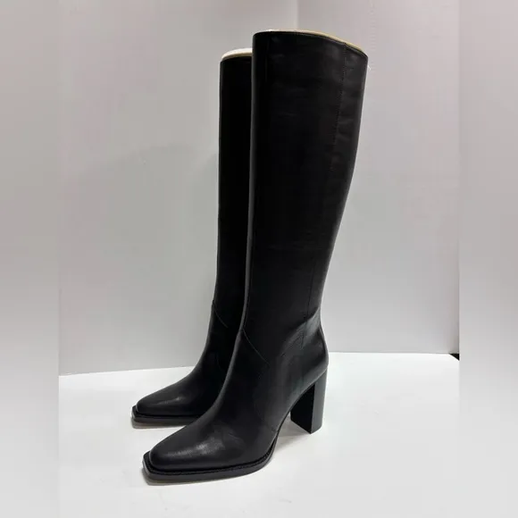 Vince Camuto Women’s Lecheya Black Knee High Boots, Size 9M, Narrow Calf