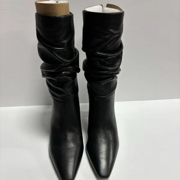 Vince Camuto Women’s Skylar Black Leather Boots, Size 9 M
