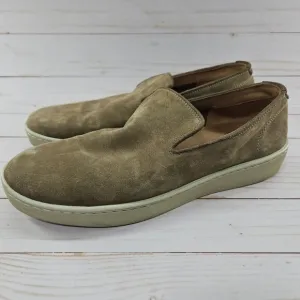 Vince Mens Size 9.5 EU 43 Beige Tan Suede Leather Slip‎ On Sneaker Shoes