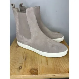 Vince Women's Norman B Nubuck‎ Sneaker Ankle Boot Gray Size 9M