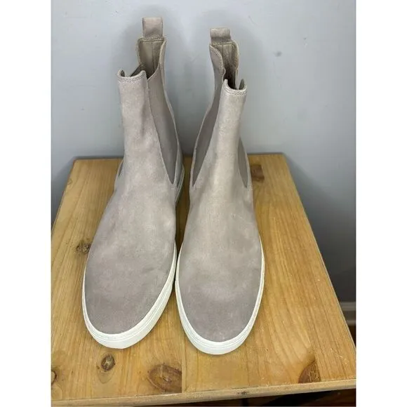 Vince Women's Norman B Nubuck‎ Sneaker Ankle Boot Gray Size 9M