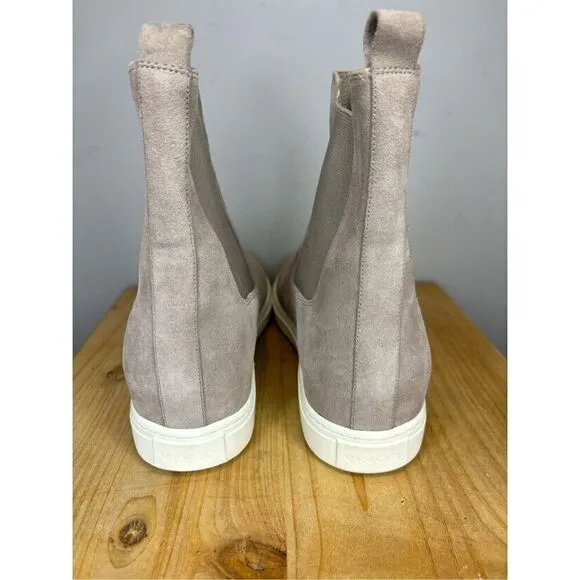 Vince Women's Norman B Nubuck‎ Sneaker Ankle Boot Gray Size 9M