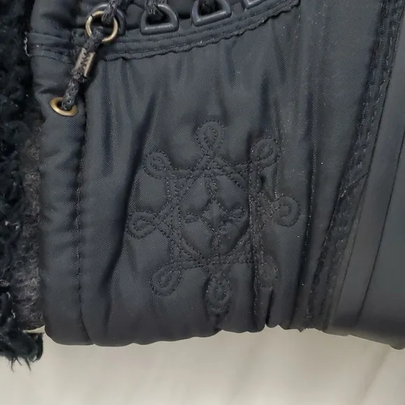 Vintage 90s y2k Sorel Black Snowflake Embroidered Waterproof Snow Winter Boots