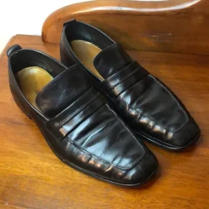 Vintage Cole Haan Black Leather Loafers Casual Dress Shoes