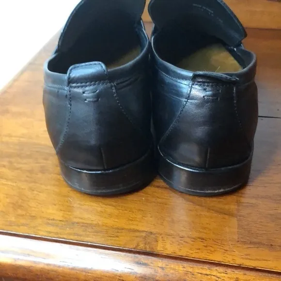 Vintage Cole Haan Black Leather Loafers Casual Dress Shoes