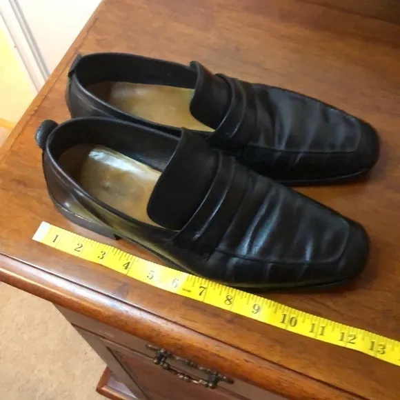 Vintage Cole Haan Black Leather Loafers Casual Dress Shoes