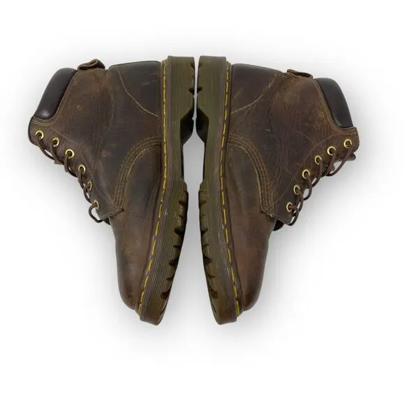Vintage Dr. Doc Martens England 939 Brown Leather Ben Crazy Horse Men Boots US 8