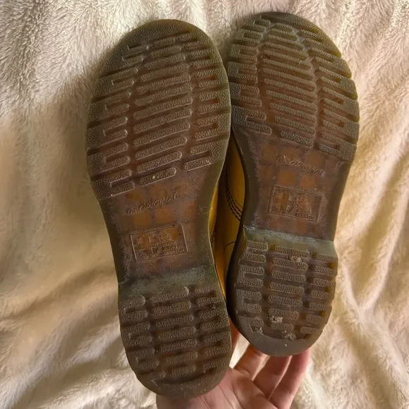 Vintage Dr. Martens 1460 boots yellow