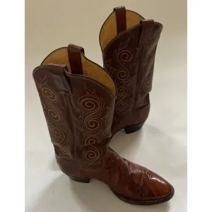 Vintage‎ Exotic Justin Cowboy Boots Men’s 8.5D Western Style 8207 Country Rodeo