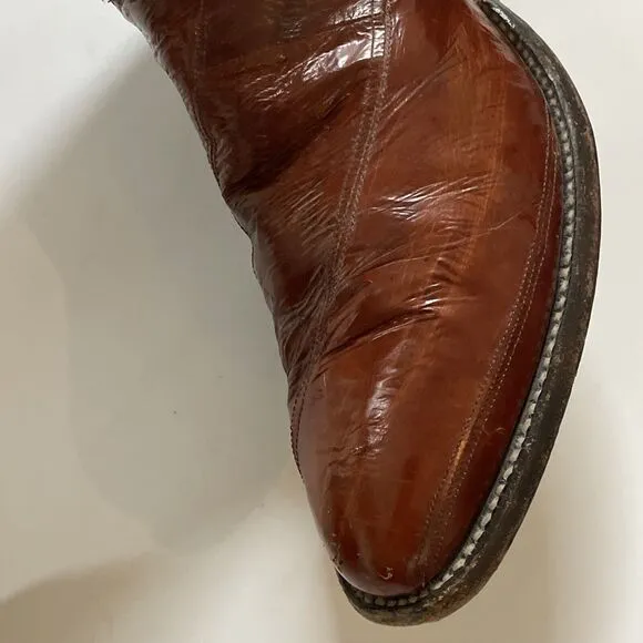 Vintage‎ Exotic Justin Cowboy Boots Men’s 8.5D Western Style 8207 Country Rodeo